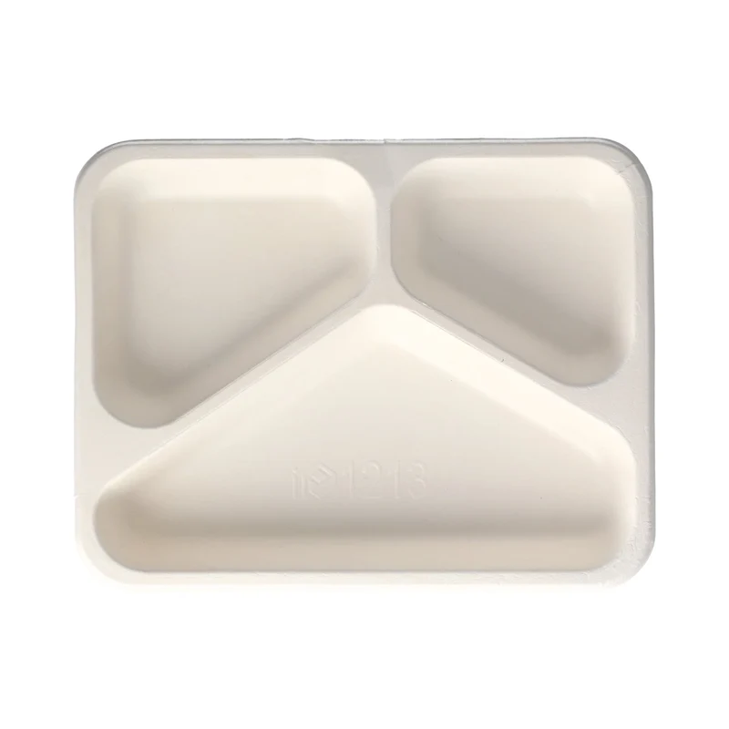 PAPSTAR Siegelschalen Mikrowellengeschirr, 3-geteilt, Höhe 3 cm