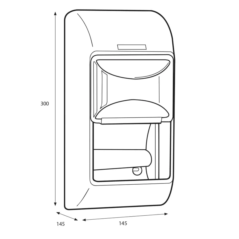 Katrin Toilettenpapierspender 2-Rollen
