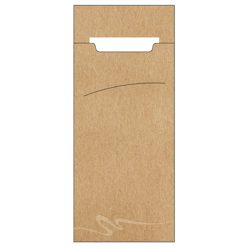 Papstar Bestecktaschen mit Serviette, 20 × 8,5 cm, 2-lagig, 5 Farben