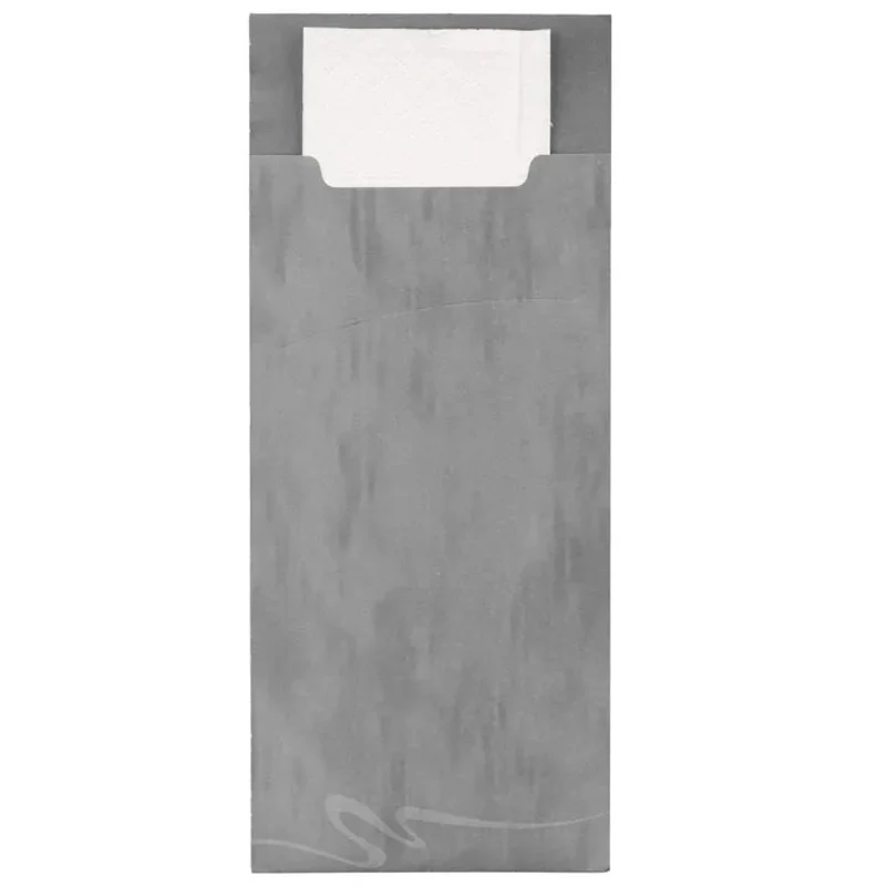 Papstar Bestecktaschen mit Serviette, 20 × 8,5 cm, 2-lagig, 5 Farben