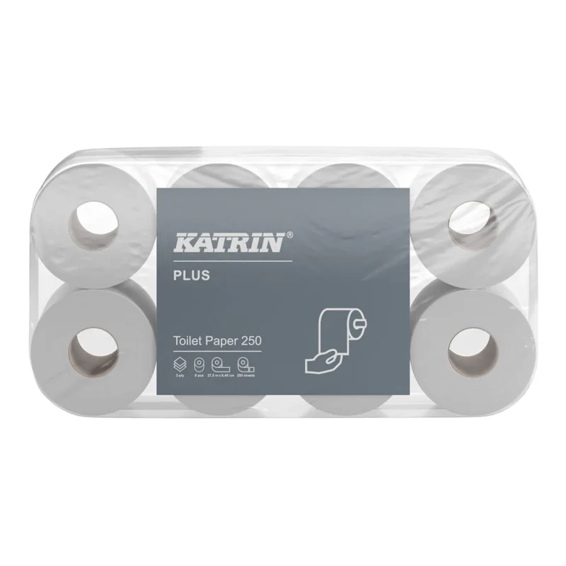 Katrin Plus Toilettenpapier 3-lagig, 250 Blatt