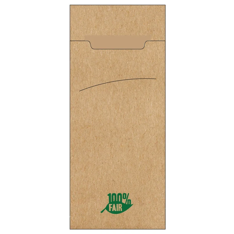 Papstar Bestecktaschen mit Aufdruck, 20 x 8,5 cm, 2-lagig