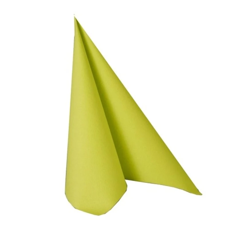 Papstar Servietten ROYAL Collection 1/4-Falz, 40 cm x 40 cm limonengrün