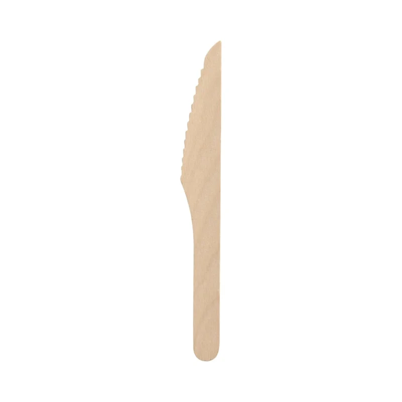 Papstar Pure Messer, Holz, gewachst 16,5 cm