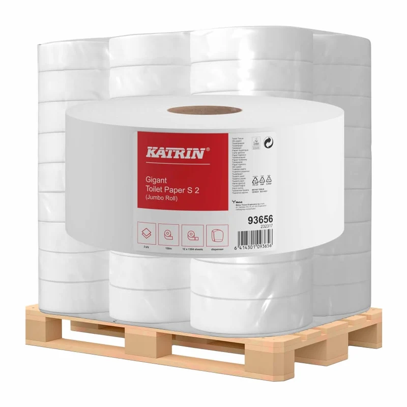 Katrin Jumbo Toilettenpapier S 150 m, 2-lagig