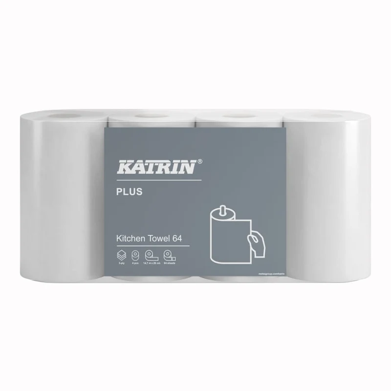 Katrin Plus Küchenrolle 3-lagig, 64 Blatt