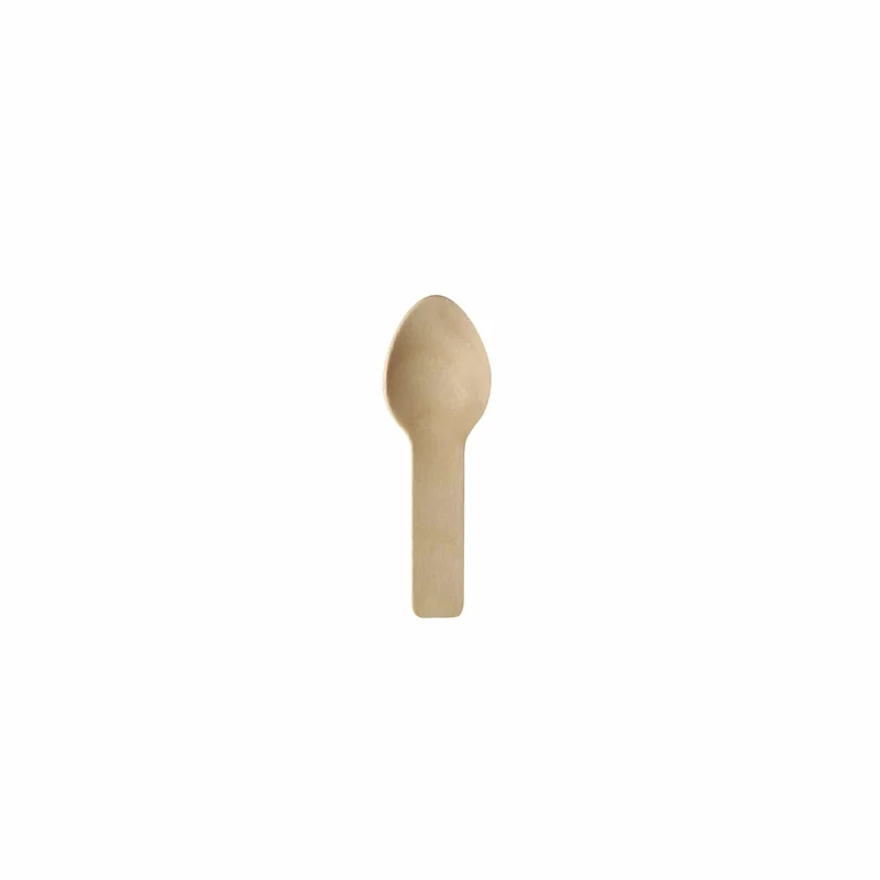 Papstar Pure Holz Fingerfood-Löffel, 7,6 cm