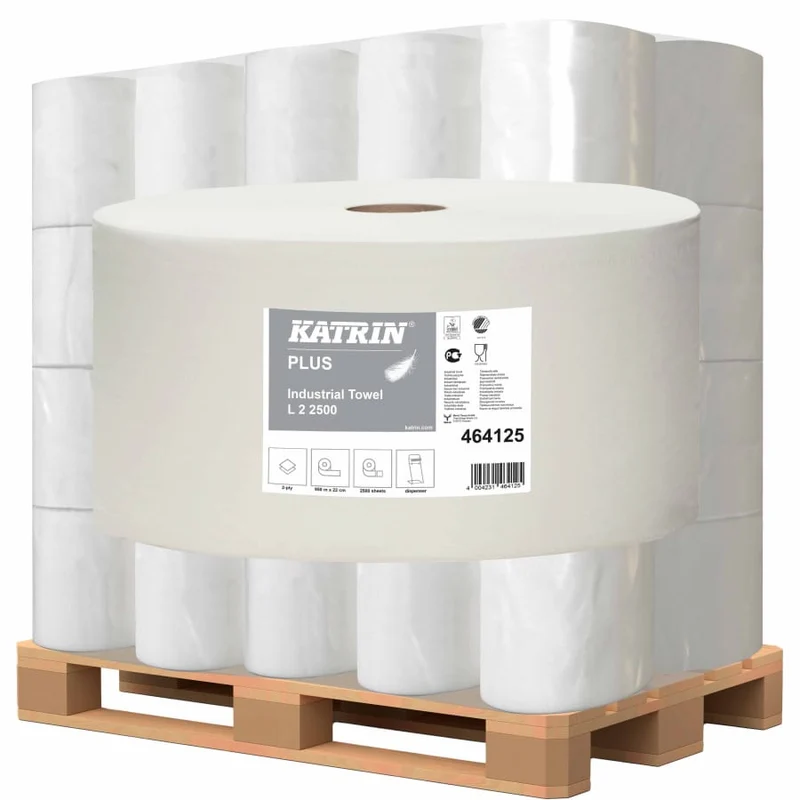 Katrin Industrieputzrolle L 2-lagig, 2500 Blatt