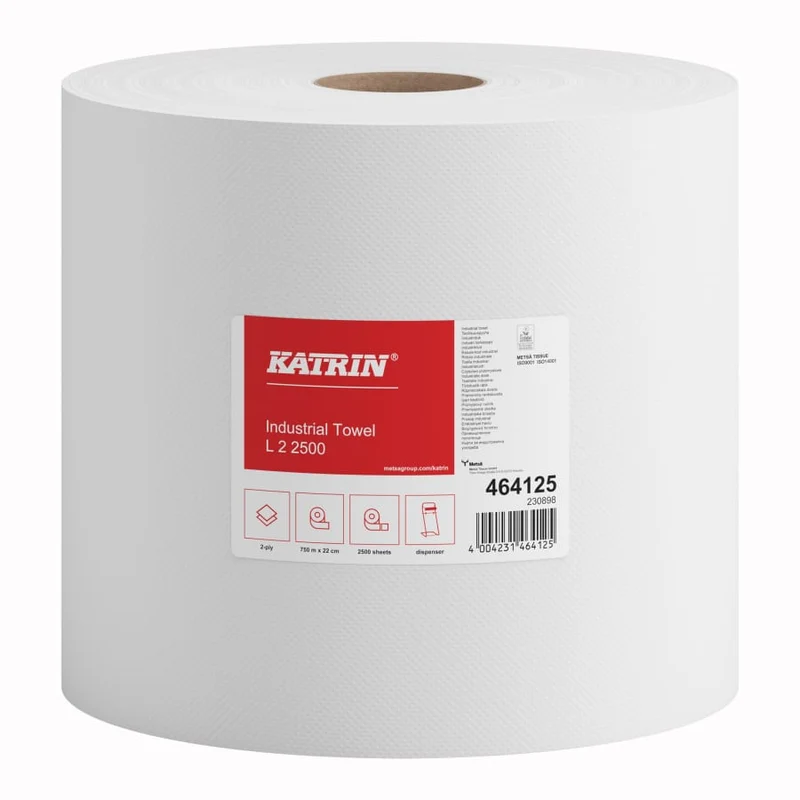 Katrin Industrieputzrolle L 2-lagig, 2500 Blatt