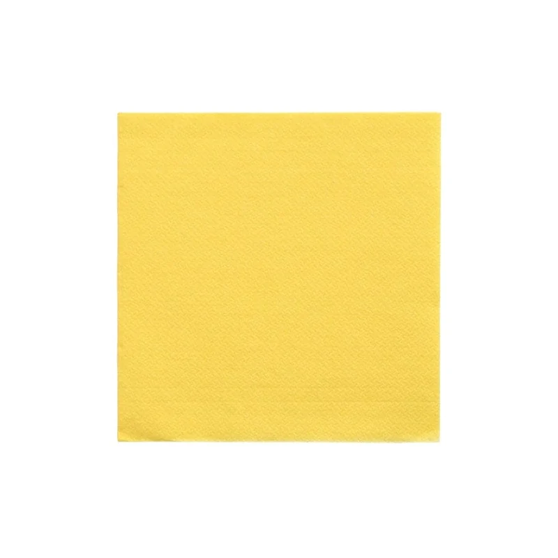 Papstar DAILY Collection Servietten, 24x24 cm, 1/4 Falz, gelb