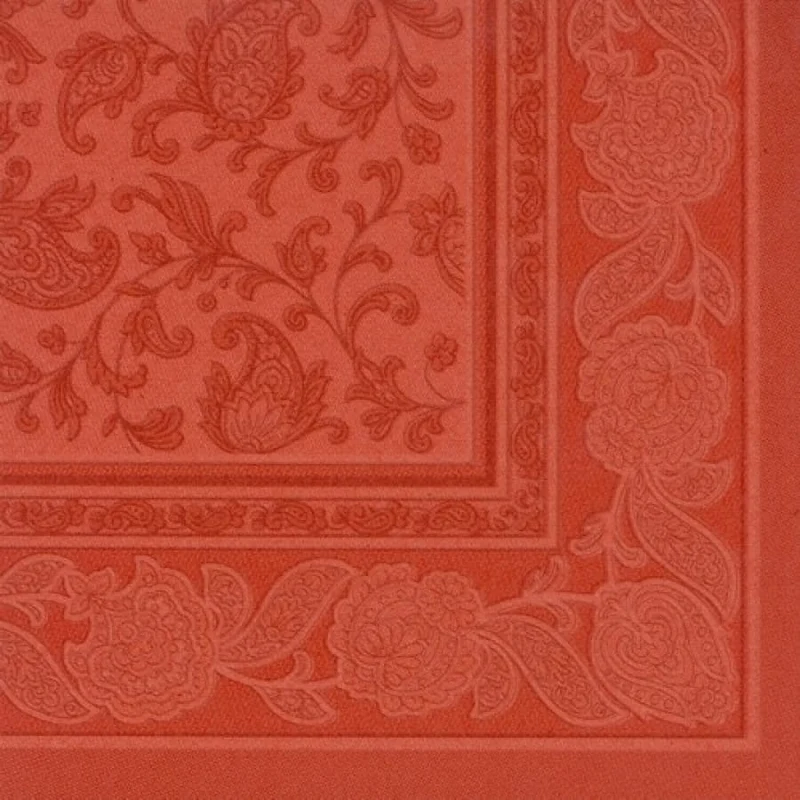 Papstar Servietten, 1/4-Falz, 40 cm x 40 cm Ornaments terracotta