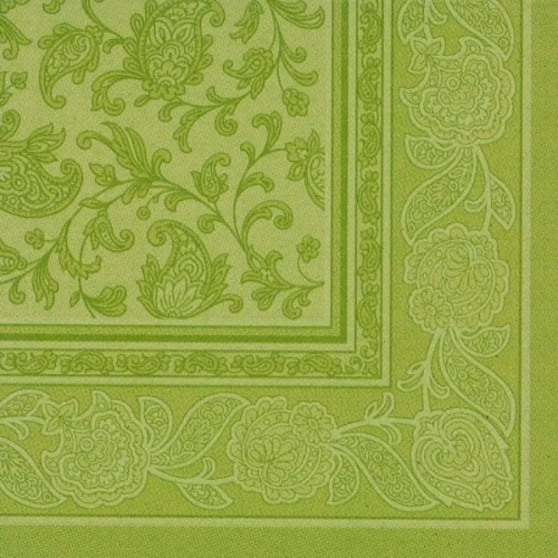 Papstar Servietten, 1/4-Falz, 40 cm x 40 cm Ornaments olivgrün