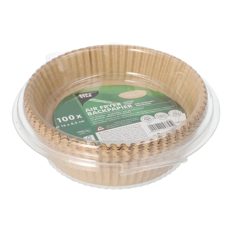 Papstar Backpapiere, rund, hitzebeständig bis 220°C