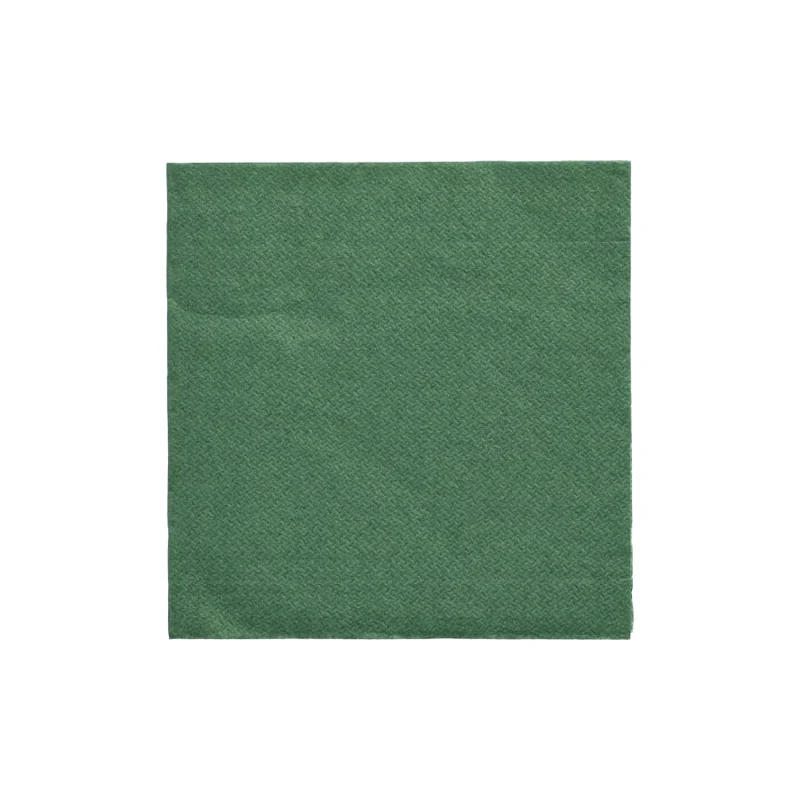 Papstar DAILY Collection Servietten, 24x24 cm, 1/4 , dunkelgrün
