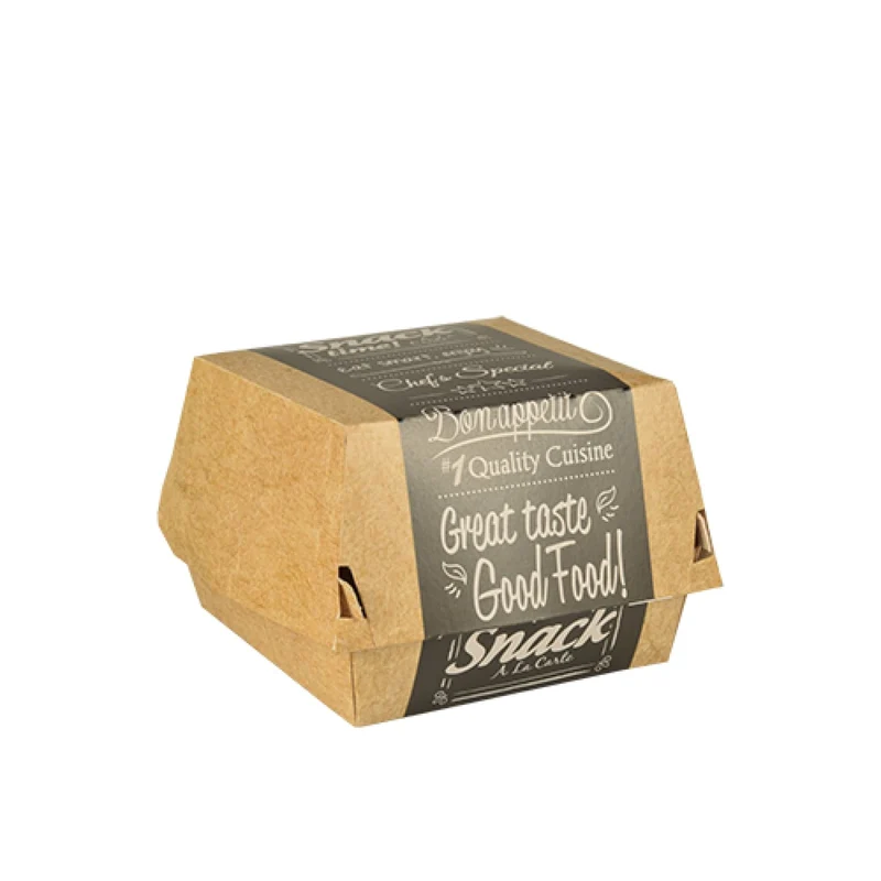 Papstar Pure Good Food Burgerboxen, Pappe
