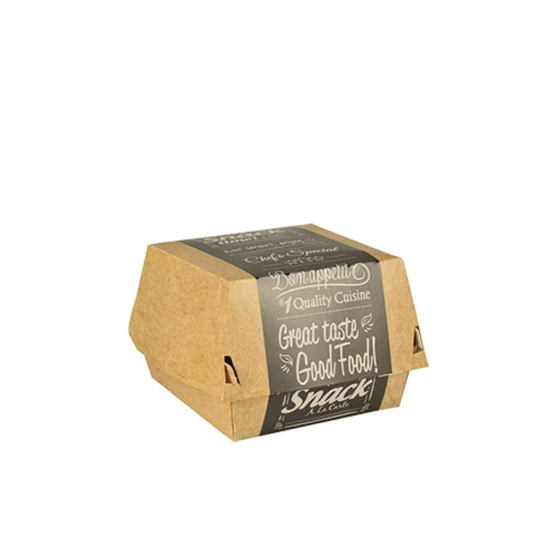Papstar Pure Good Food Burgerboxen, Pappe