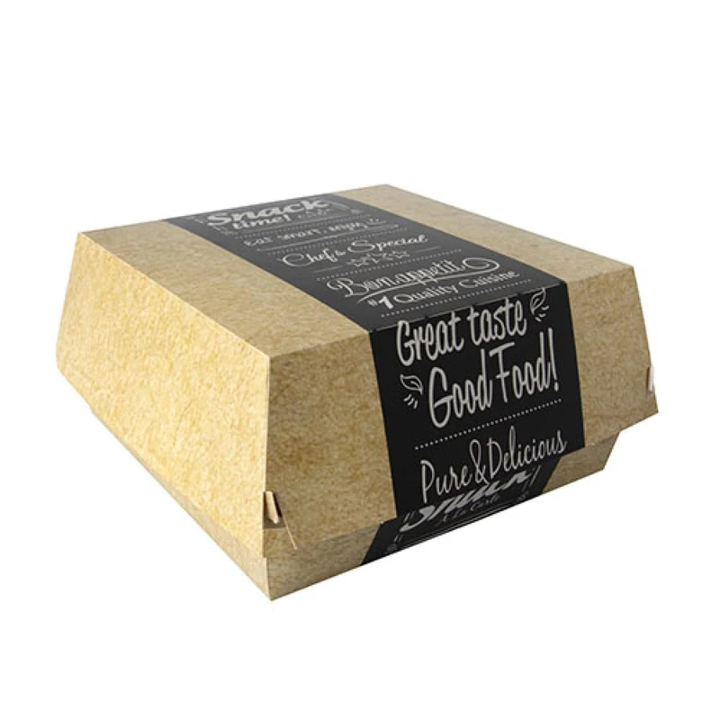 Papstar Pure Good Food Burgerboxen, Pappe