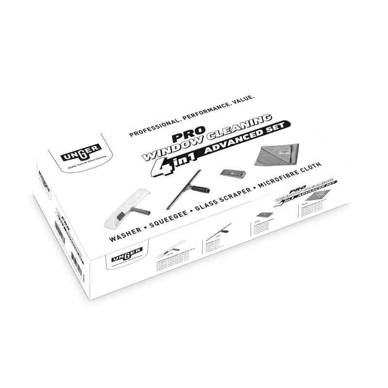 UNGER Pro Window Cleaning 4in1 Advanced Glasreinigungsset