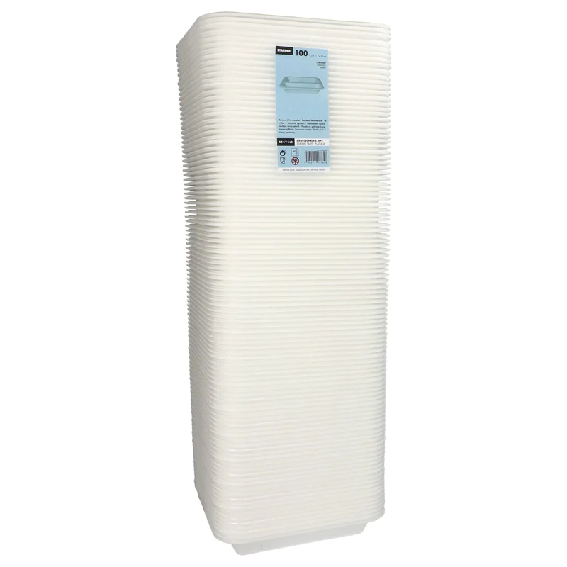 PAPSTAR Take away, Siegelschalen, 975 ml, 2-geteilt