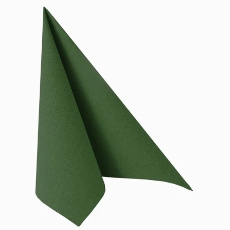 Papstar Servietten, 1/4-Falz, 40 cm x 40 cm dunkelgrün