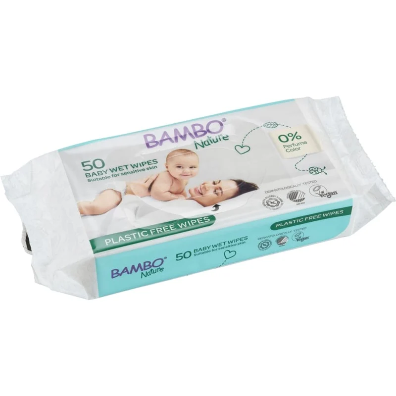 Bambo Nature Feuchttücher, mit Klebeverschluss