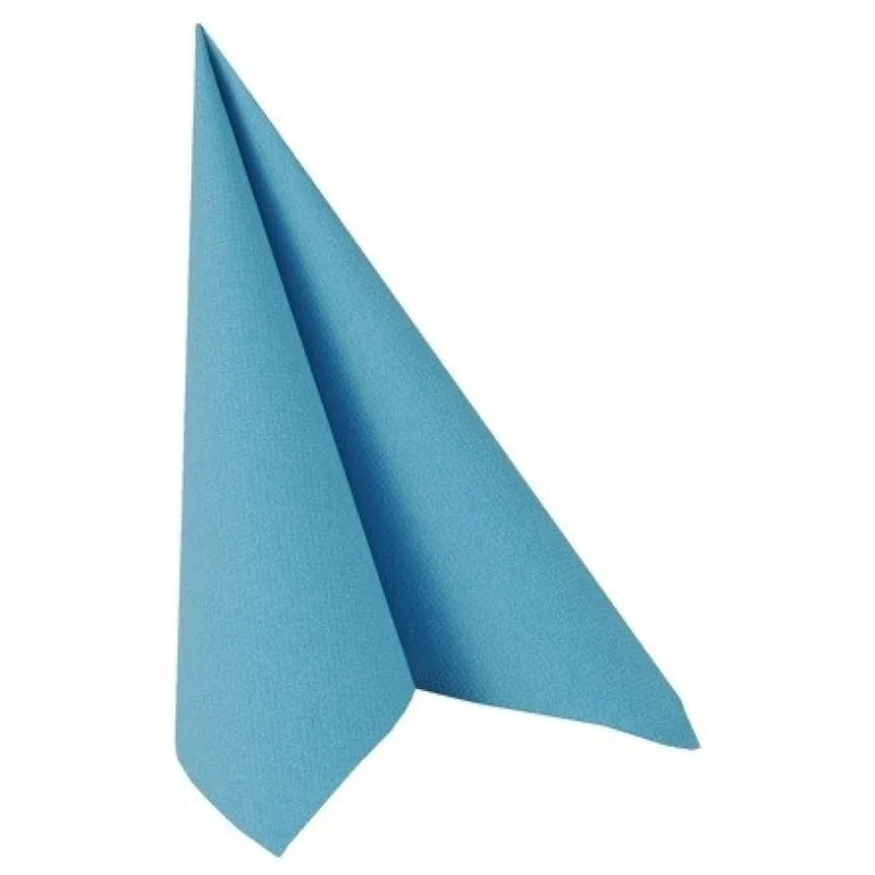Papstar Servietten, 1/4-Falz, 40 cm x 40 cm türkis