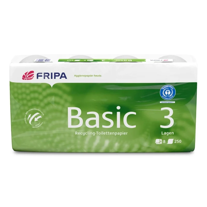 Fripa Toilettenpapier Basic, 3-lagig, recycelt