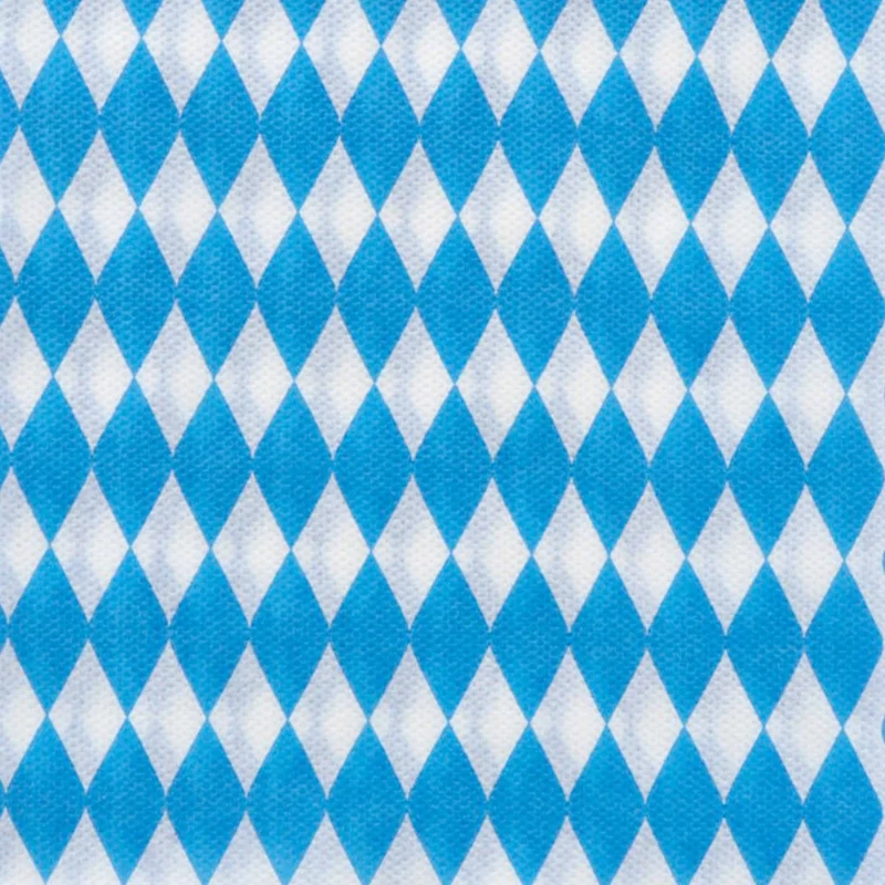 Funny Motivprägeservietten Bayrische Raute, 33 x 33 cm, 1-lagig, weiß-blau