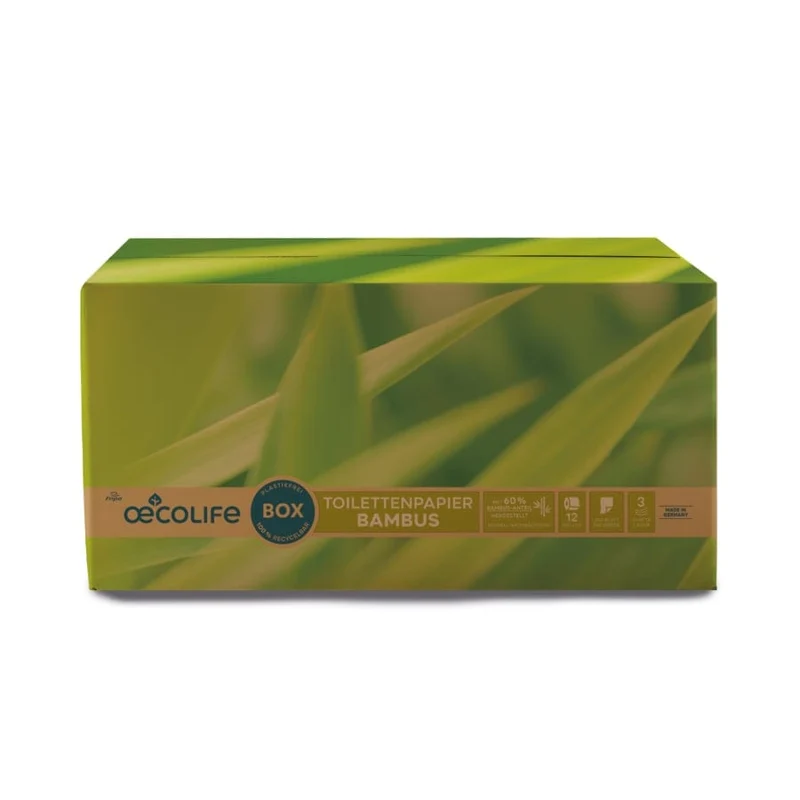 Fripa oecolife Toilettenpapier, BAMBUS, 3-lagig, naturbeige