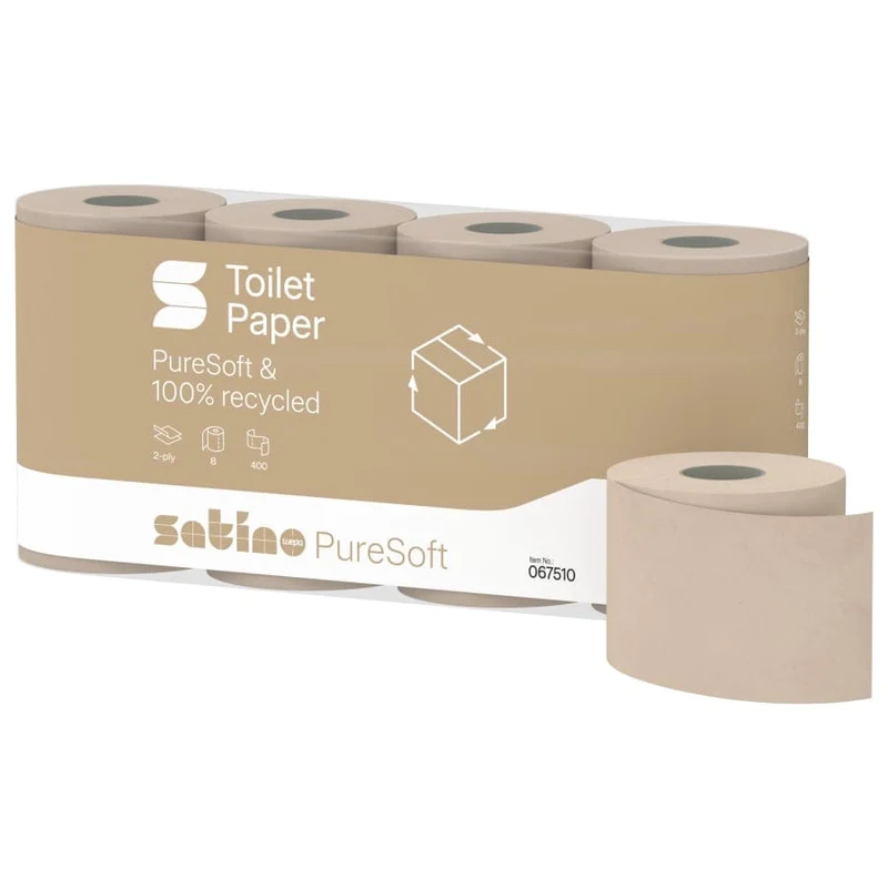 Satino PureSoft Toilettenpapier 2-lagig, 400 Blatt, MT1