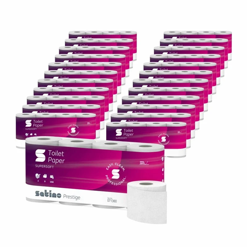 Satino Prestige Toilettenpapier 3-lagig, 150 Blatt, MT1 (Sonderaktion)