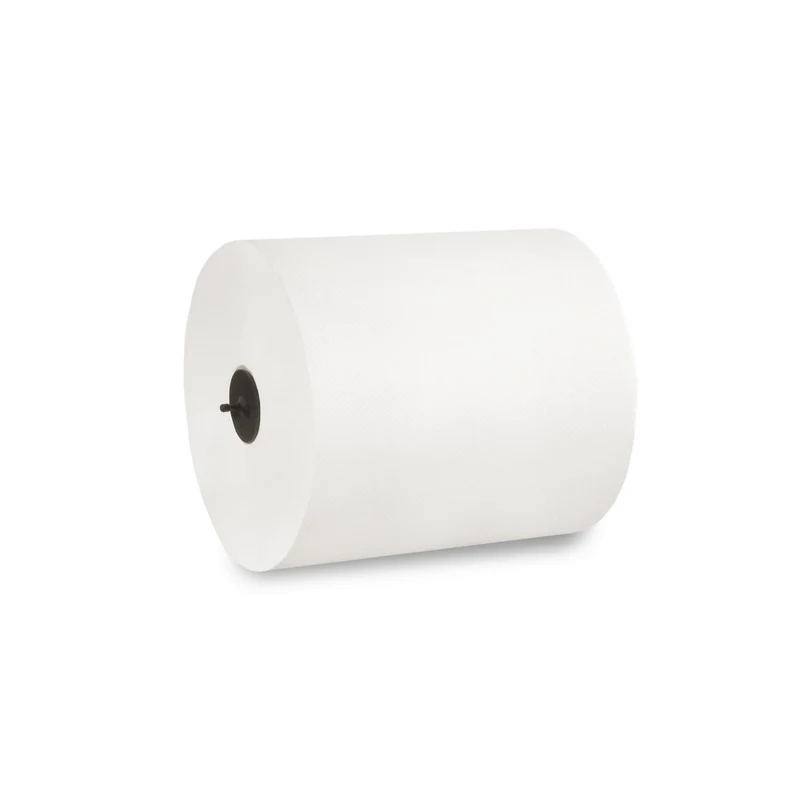 SemyTop Autocut Handtuchrolle mit Adapter, 2-lagig, 21 cm, Ø 19 cm, hochweiß