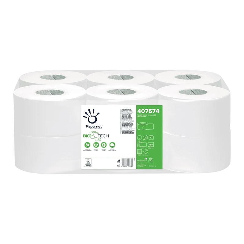 Papernet Bio Tech Mini Jumbo Toilettenpapier 2-lagig, 140 m