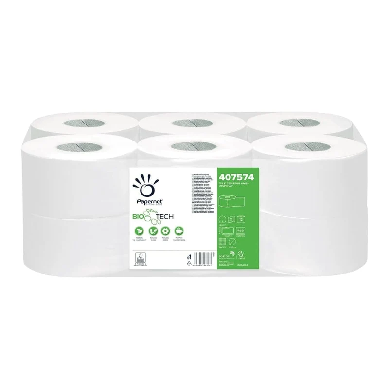 Papernet Bio Tech Mini Jumbo Toilettenpapier 2-lagig, 140 m