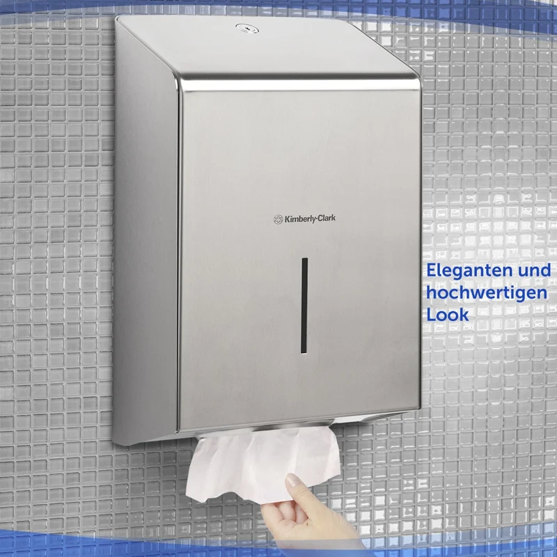 Kimberly-Clark Professional Falthandtuchspender, Edelstahl