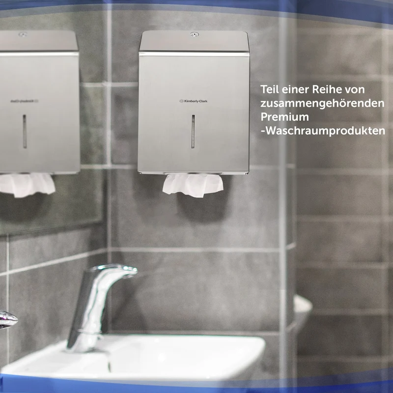 Kimberly-Clark Professional Falthandtuchspender, Edelstahl