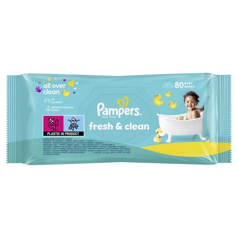 Pampers Fresh Clean Feuchttücher, zart duftend