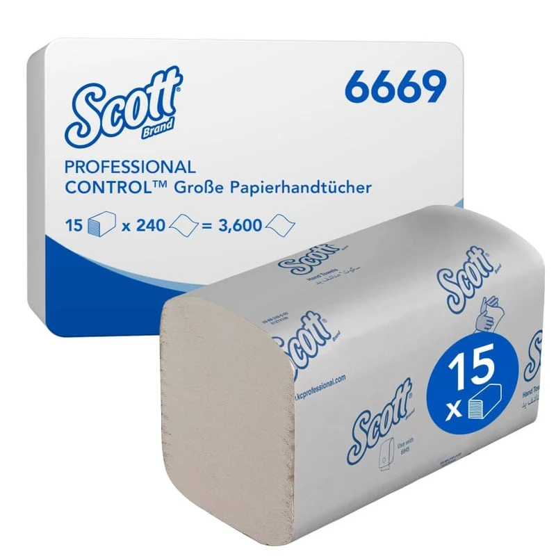 Scott Control Falthandtücher Multifold, 1-lagig, 31,8 x 20 cm