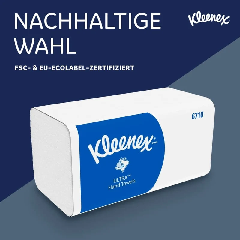 Kleenex Ultra Handtuchpapier Interfold, 3-lagig, 31,8 x 21,5 cm
