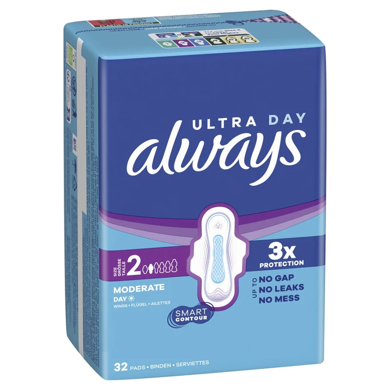 Always Ultra Long Damenbinden mit Flügeln, Größe 2