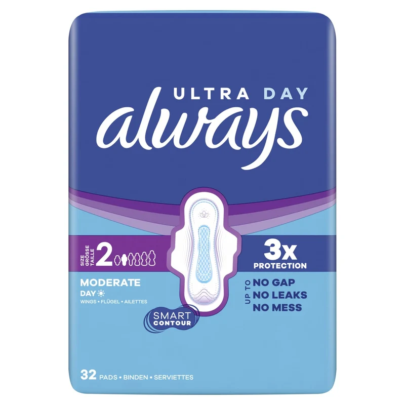 Always Ultra Long Damenbinden mit Flügeln, Größe 2