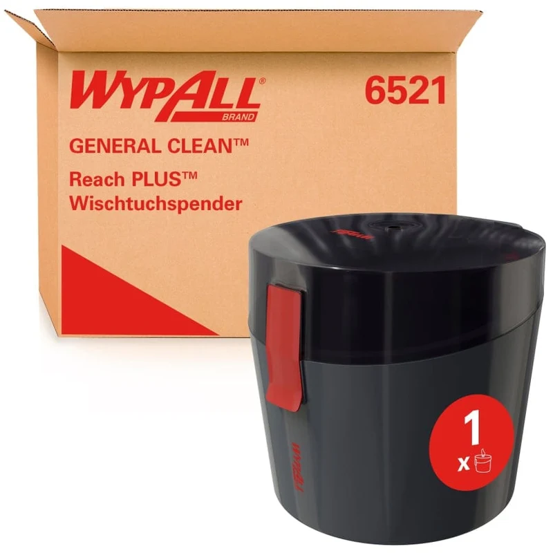 WypAll Reach PLUS Wischtuchspender Zentralentnahme, schwarz