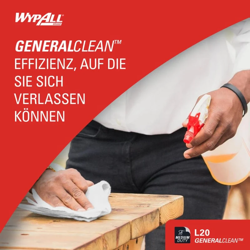 WypAll L20 Wischtücher Zentralentnahme, weiß, 550 Tücher