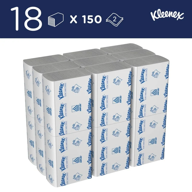 Kleenex Ultra Papierhandtücher Multifold, 2-lagig, 24,1 x 19,1 cm