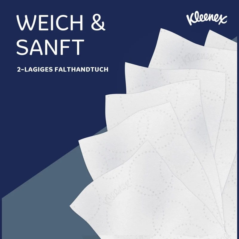 Kleenex Ultra Papierhandtücher Multifold, 2-lagig, 24,1 x 19,1 cm