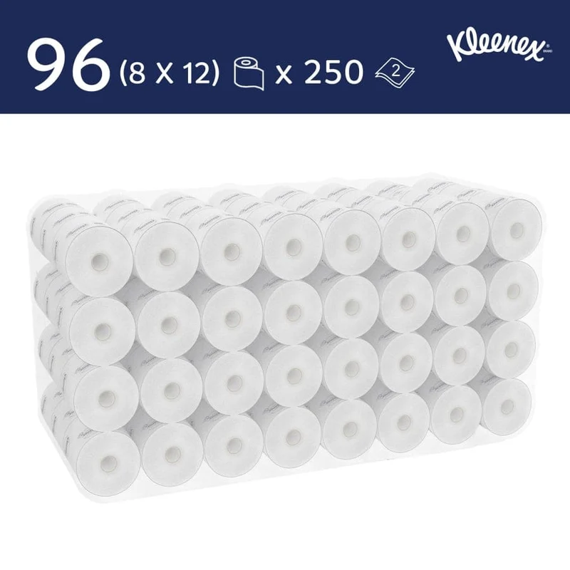 Kleenex Toilettenpapier 2-lagig, 250 Blatt