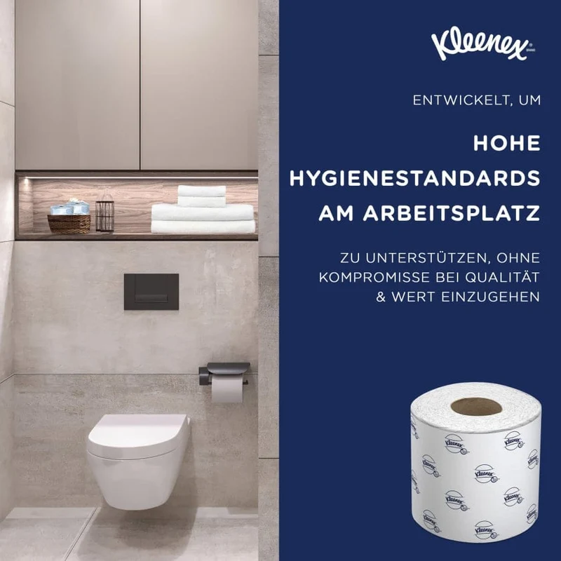 Kleenex Toilettenpapier 2-lagig, 250 Blatt