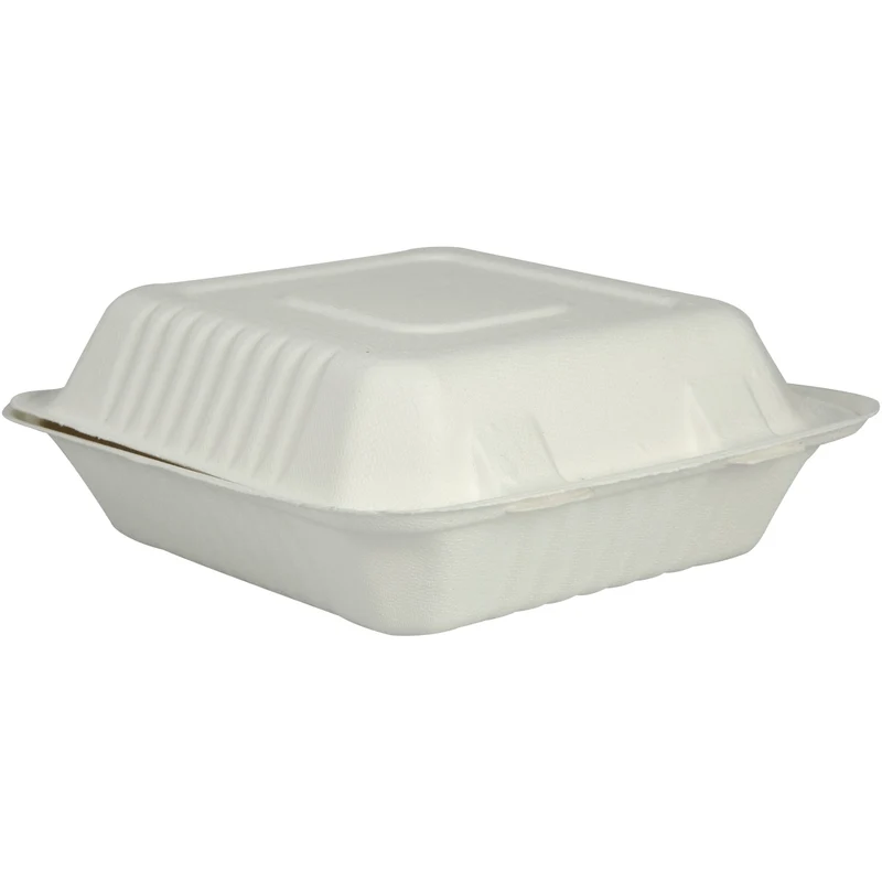 ABENA MenüBox, Bagasse, weiß, 22 x 22 x 8 cm