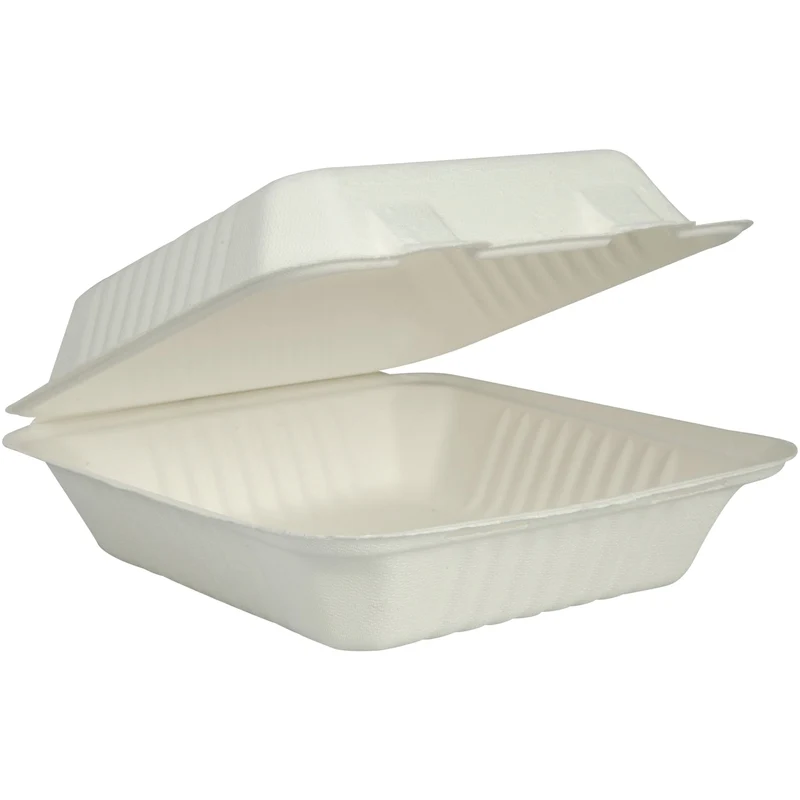 ABENA MenüBox, Bagasse, weiß, 22 x 22 x 8 cm