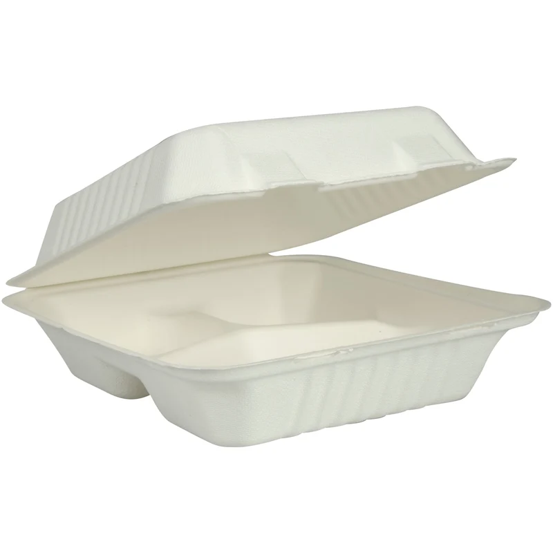 ABENA Menübox, Bagasse, 3-geteilt